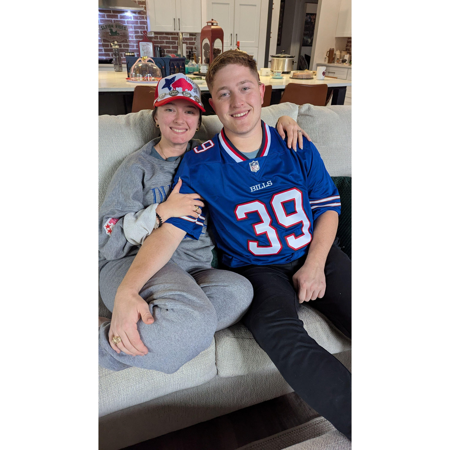 Bradley is fully a Buffalo Bills fan! (Sorry but not sorry Aunt Tracy and Uncle Kendall) Go Bills!