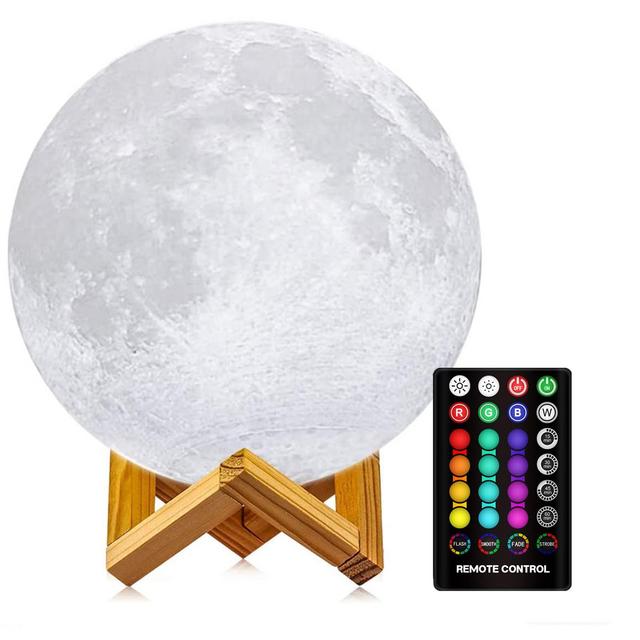 Moon Lamp, LOGROTATE, 6 inch