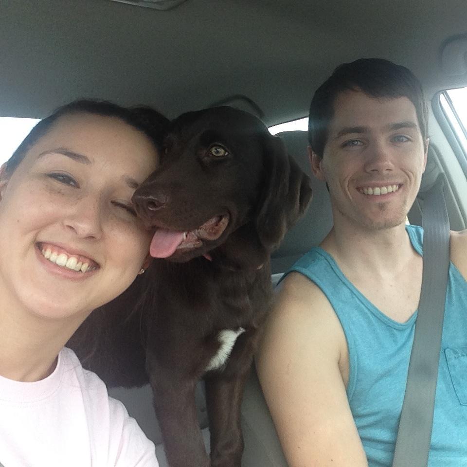 On the way to our picnic!
