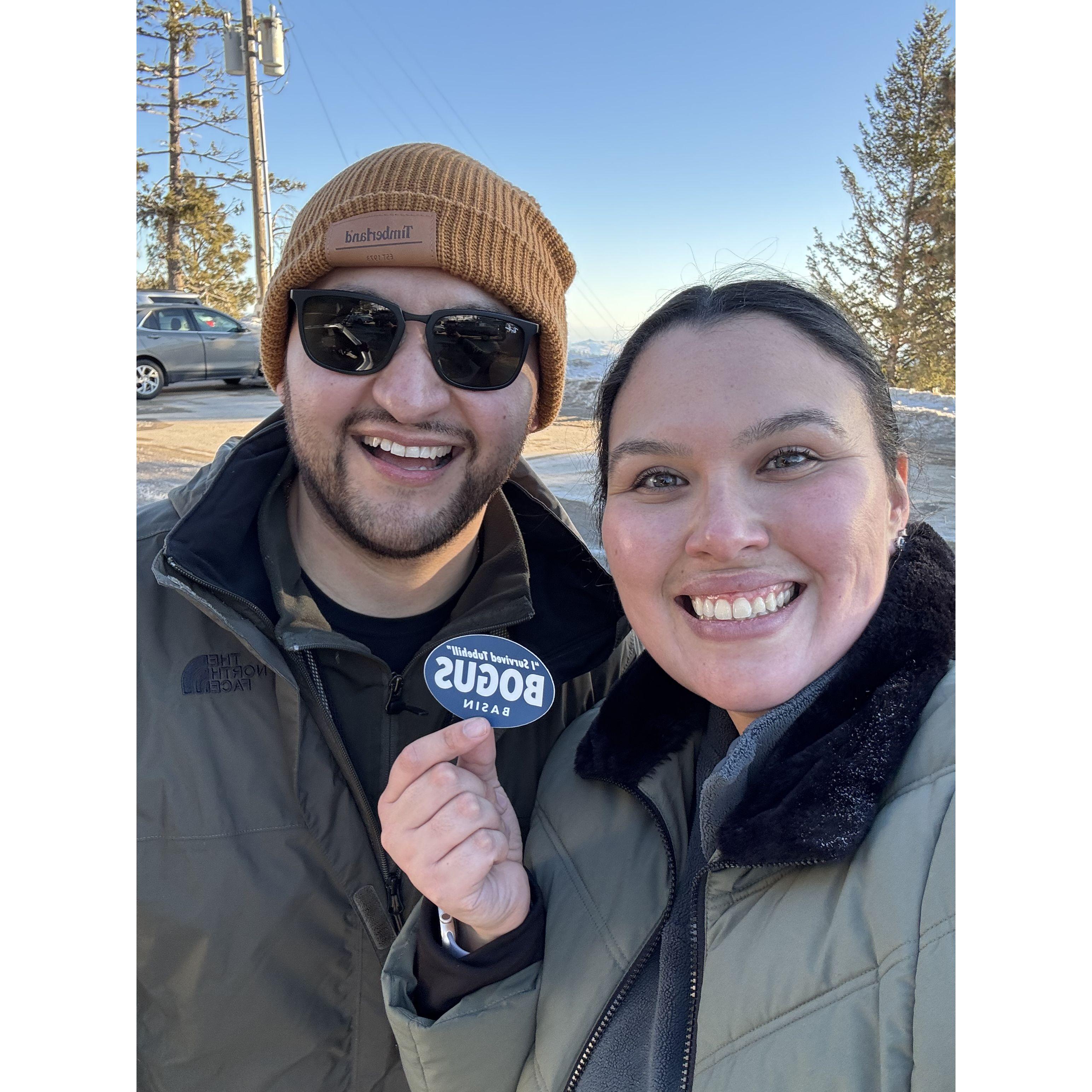 We survived the hill at Bogus Basin
¡Sobrevivimos la subida en Bogus Basin!