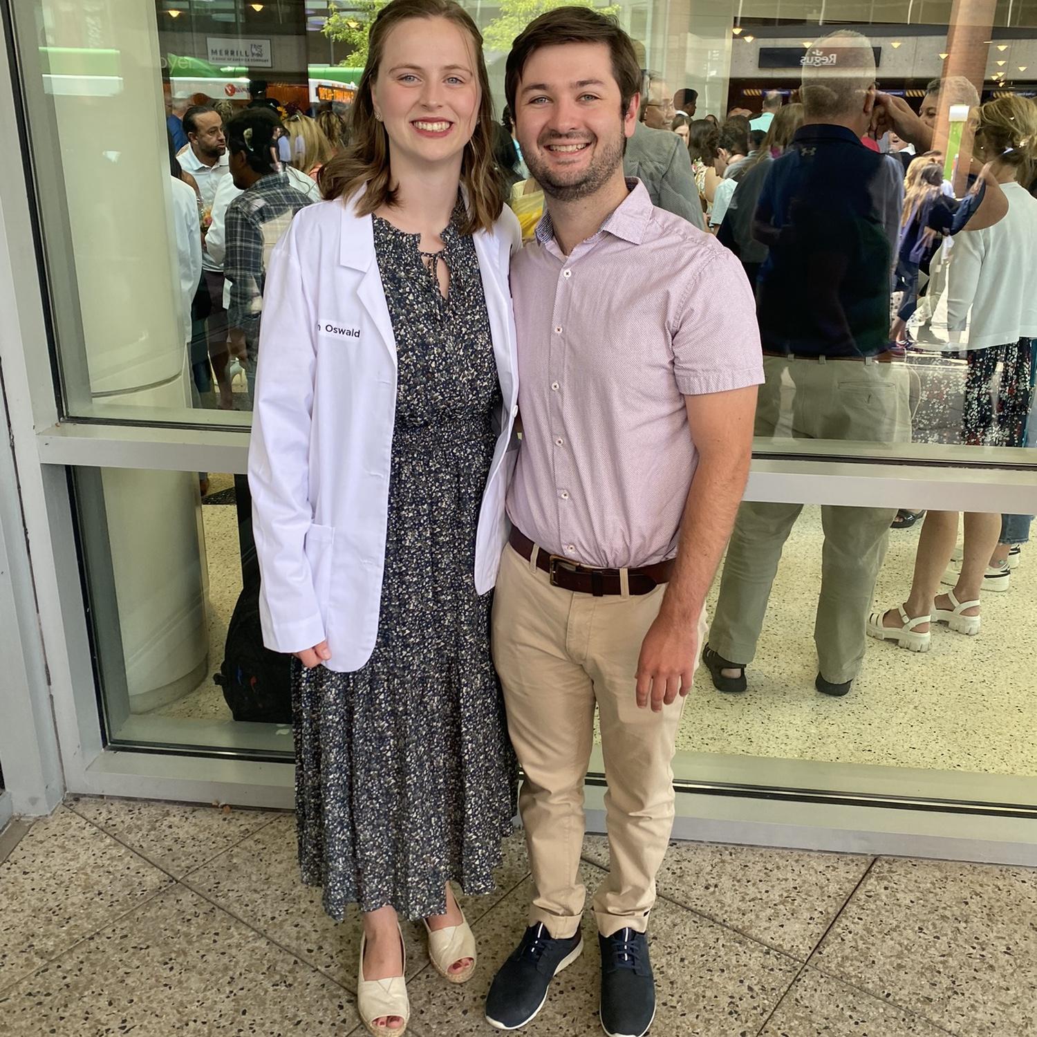 Eden’s white coat ceremony prior to her first year of medical school.