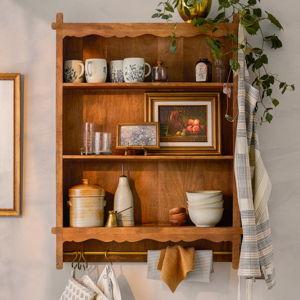 Daphne Wooden Wall Shelf