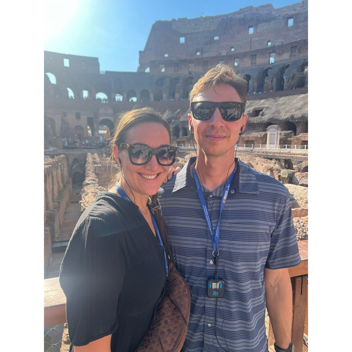 In the Colosseum on our Italy trip. 2025