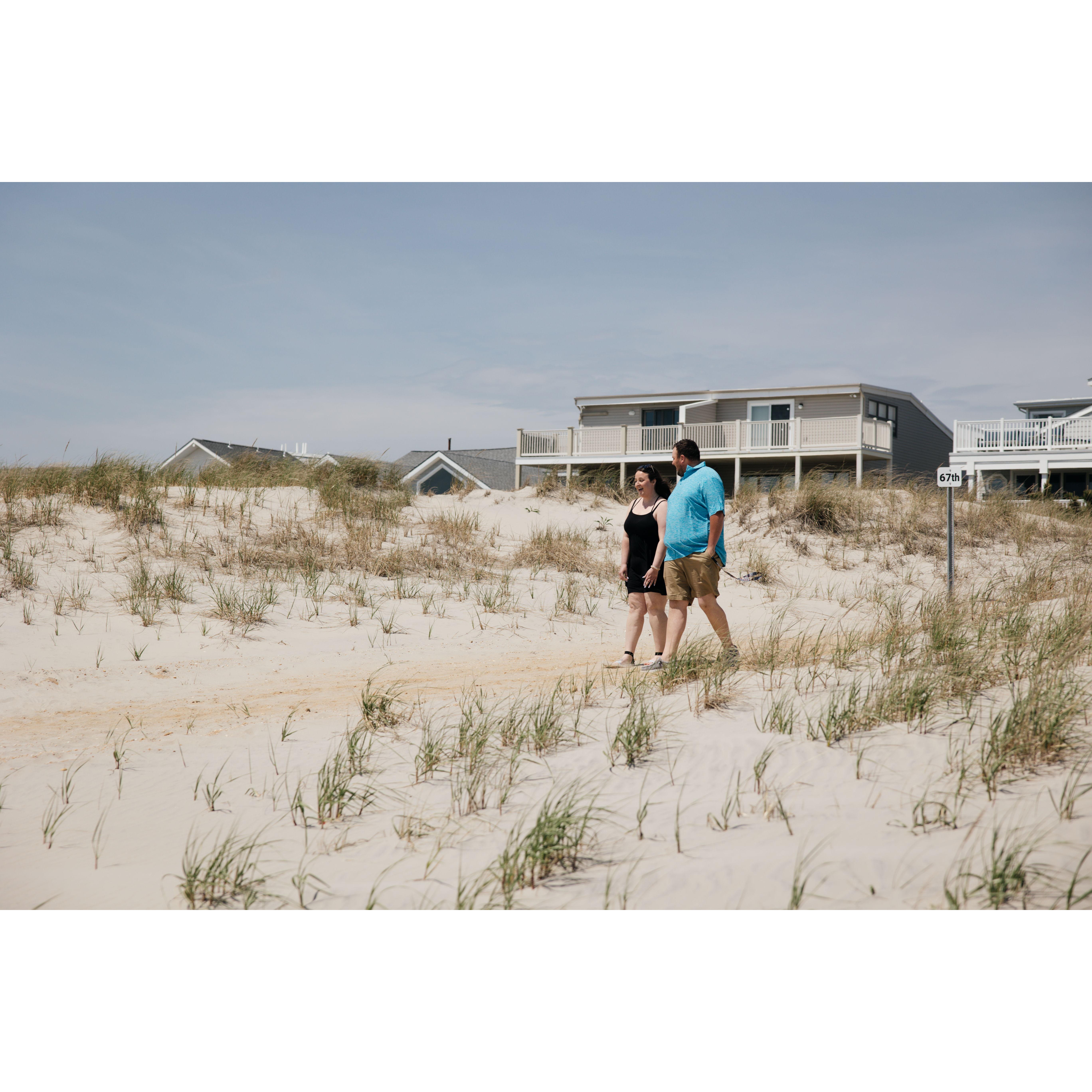 May 3, 2025 - Andrew proposing to Catherine on the same beach he asked her to go to prom.
