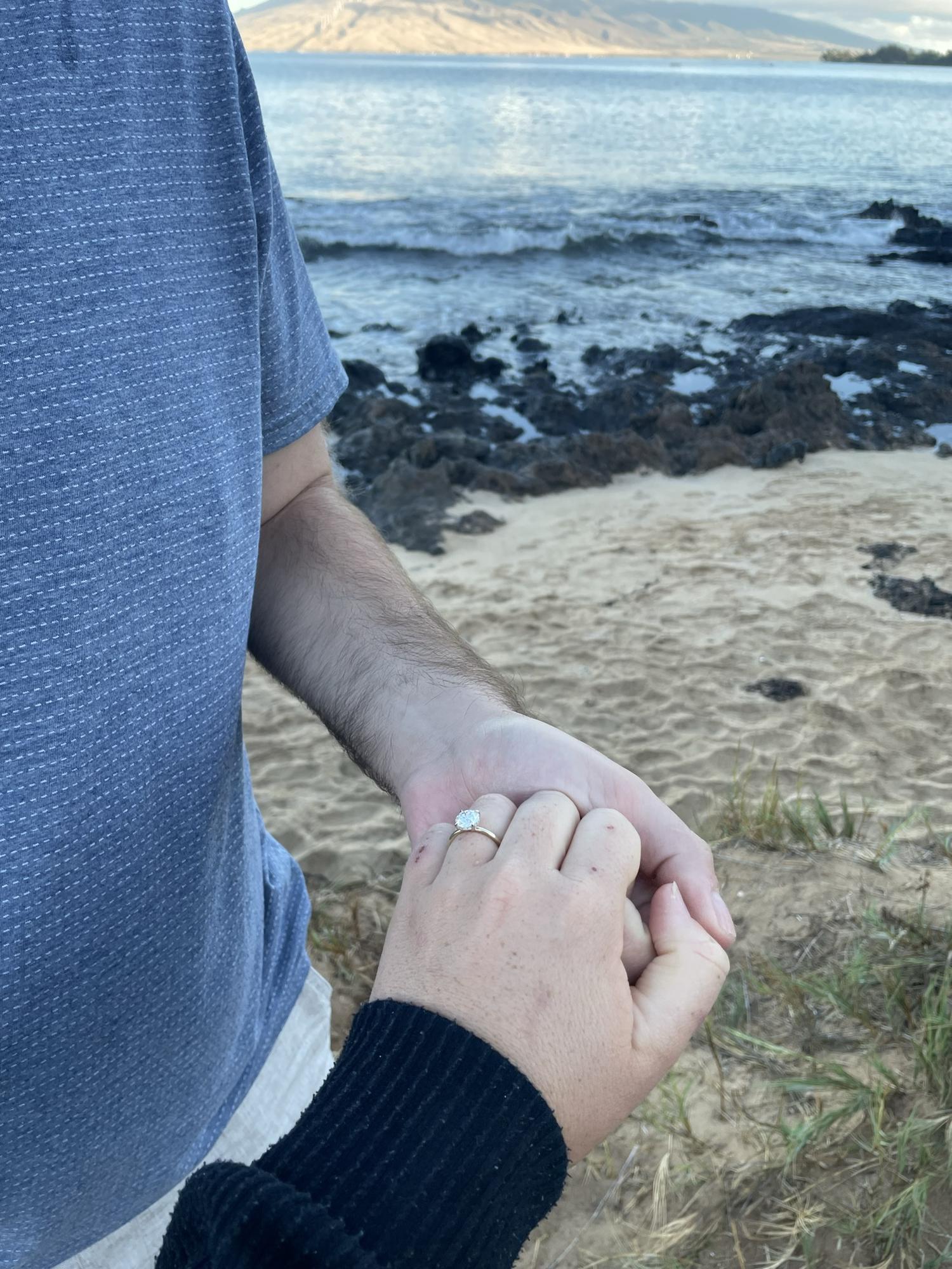 Kihei Maui after Amanda said YES!