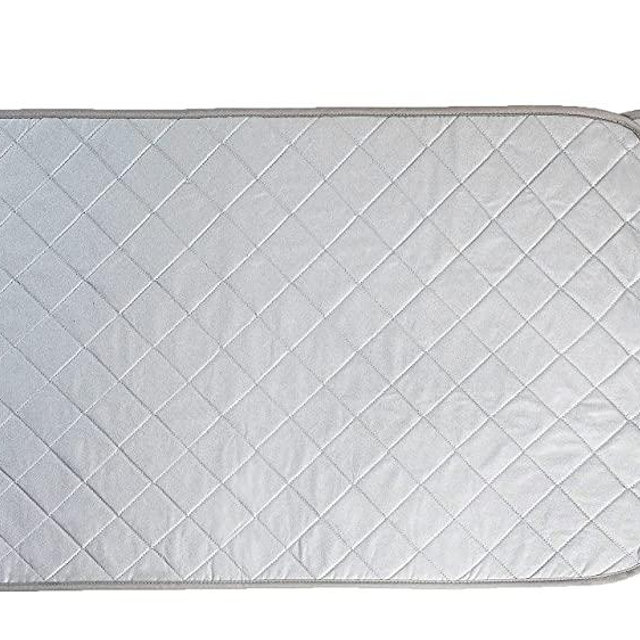 Ironing pad-Turn Any Flat Surface into an Ironing Board. Equipped with Silicone Non-Slip Iron Frame, Easy to Carry When Traveling.(33.5''x18'') (Gray, 33.5''x18'')