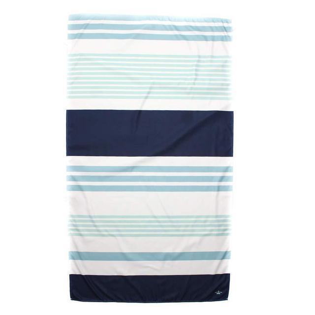 The Royal Standard Giant Microfiber Beach Towel, Navy/Sky Stripe, 40X70