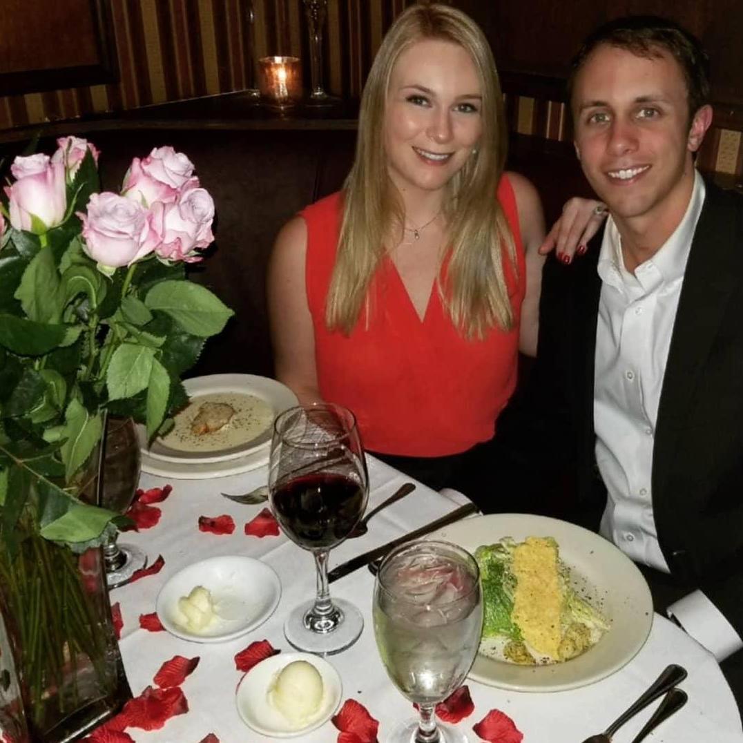 Jeff surprised Carolyn with a romantic dinner after the proposal