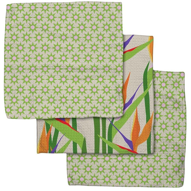 GEOMETRY Kitchen Dish Cloths - Quick Dry Dishcloths for Kitchen - Premium Dish Rags with Geoweave (Paradise)