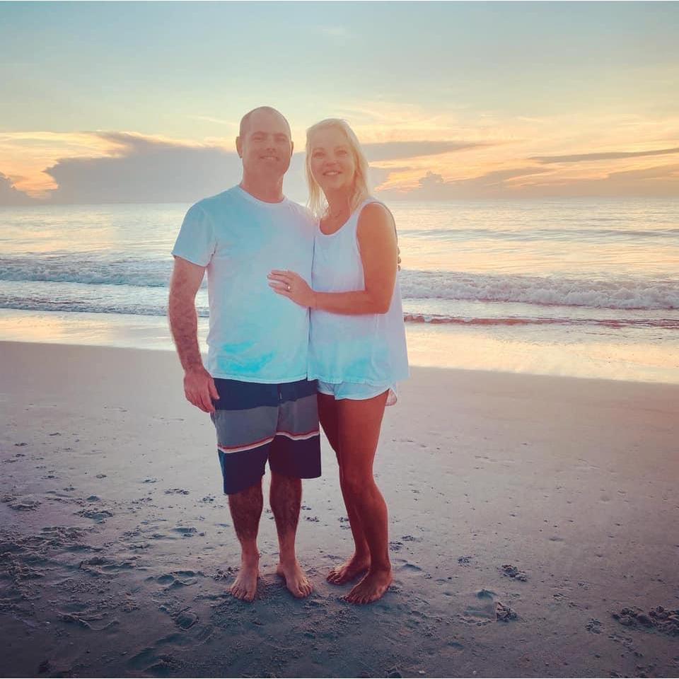 We got engaged on Amelia Island, at the beach, at 6:30 am August 15, 2020.