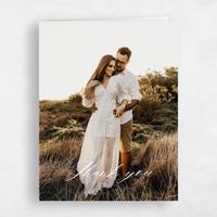 White Wedding Thank You - Colt Photo