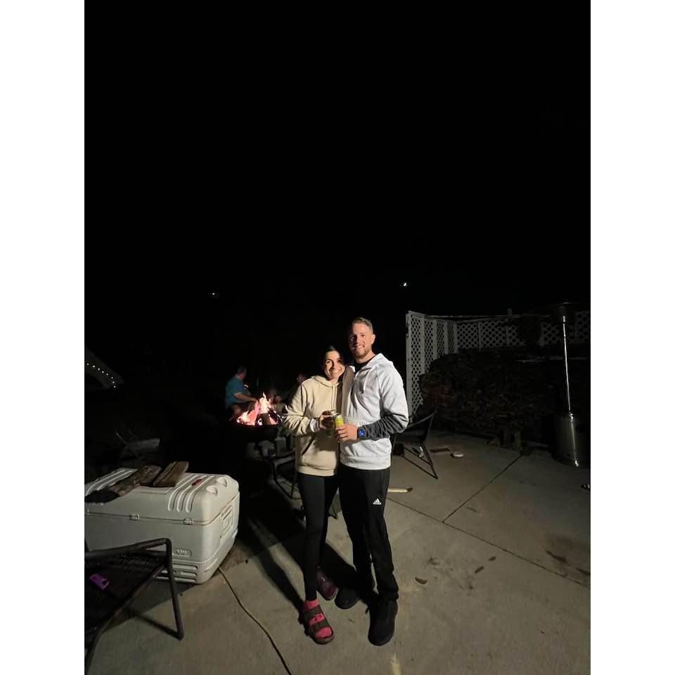 4th of July in Montana, visiting my aunt and uncle. Tyler helped my sister build a birdhouse from pieces of wood that night.