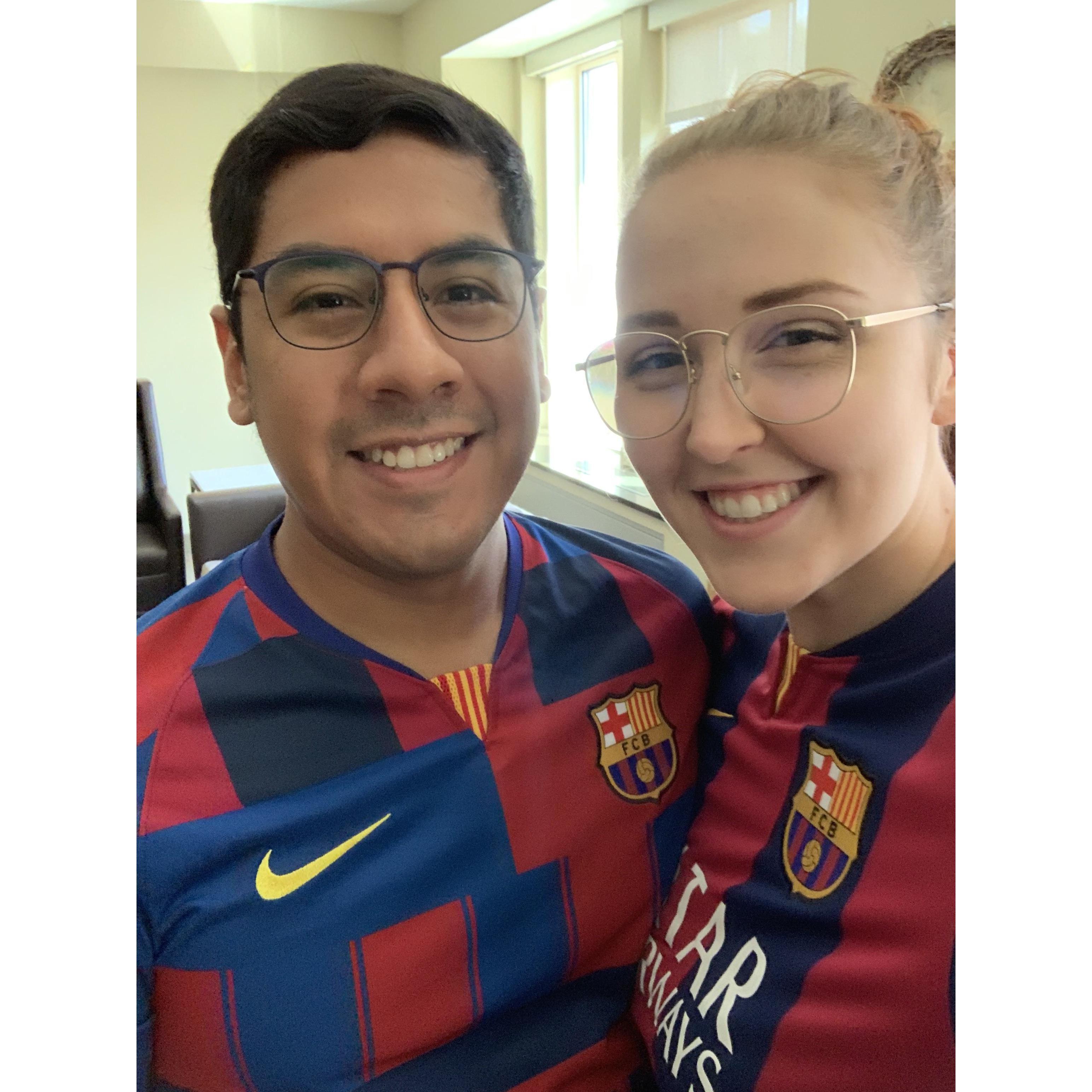 watching Barcelona play at U of M