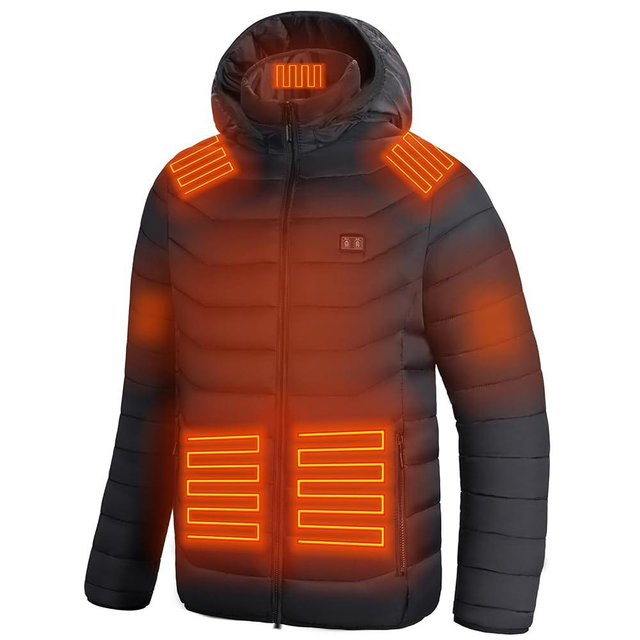 CHANGEOWN Heated Jackets for Women & Men with Battery, 15 Heating Zones, Dual Control Heating Coat for Winter Outdoor