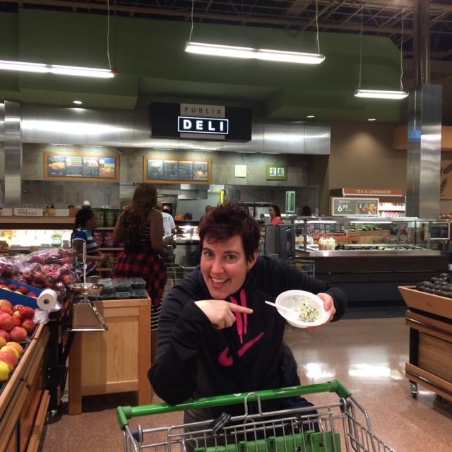Tracy enjoying her first Publix store opening where they give you a FREE sundae! She's been sold on Publix ever since!
(We may have participated in the store opening more than once that weekend...)