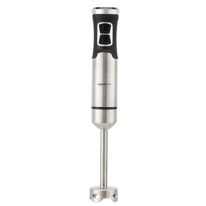 Amazon Basics Multi-Speed Immersion Hand Blender for Kitchen Mixing, Smoothies, Soups, 500 Watt Powerful, Silver
