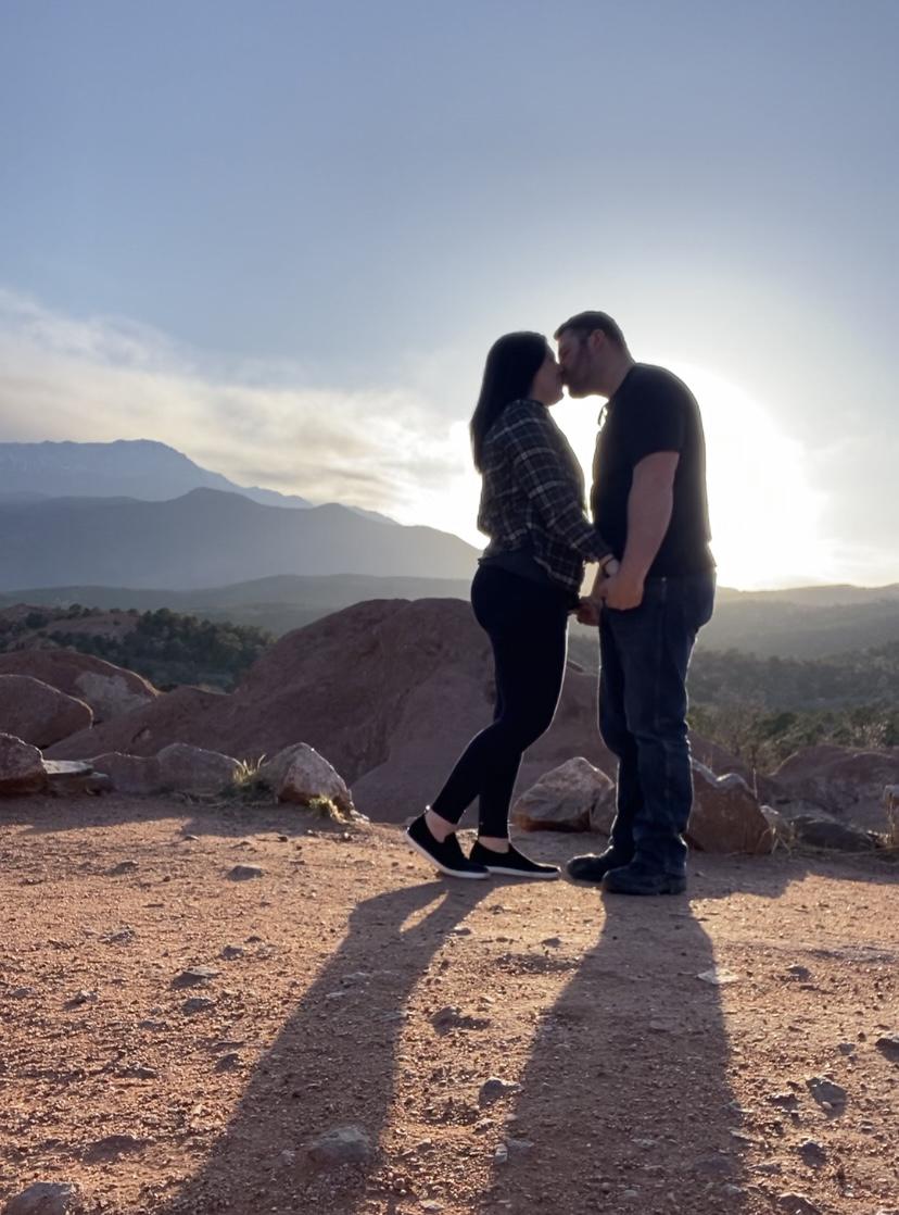 Watching the sun set over Garden of the Gods after a very busy day of exploring Rocky Mountain National Park and Colorado Springs on our anniversary trip to Colorado.