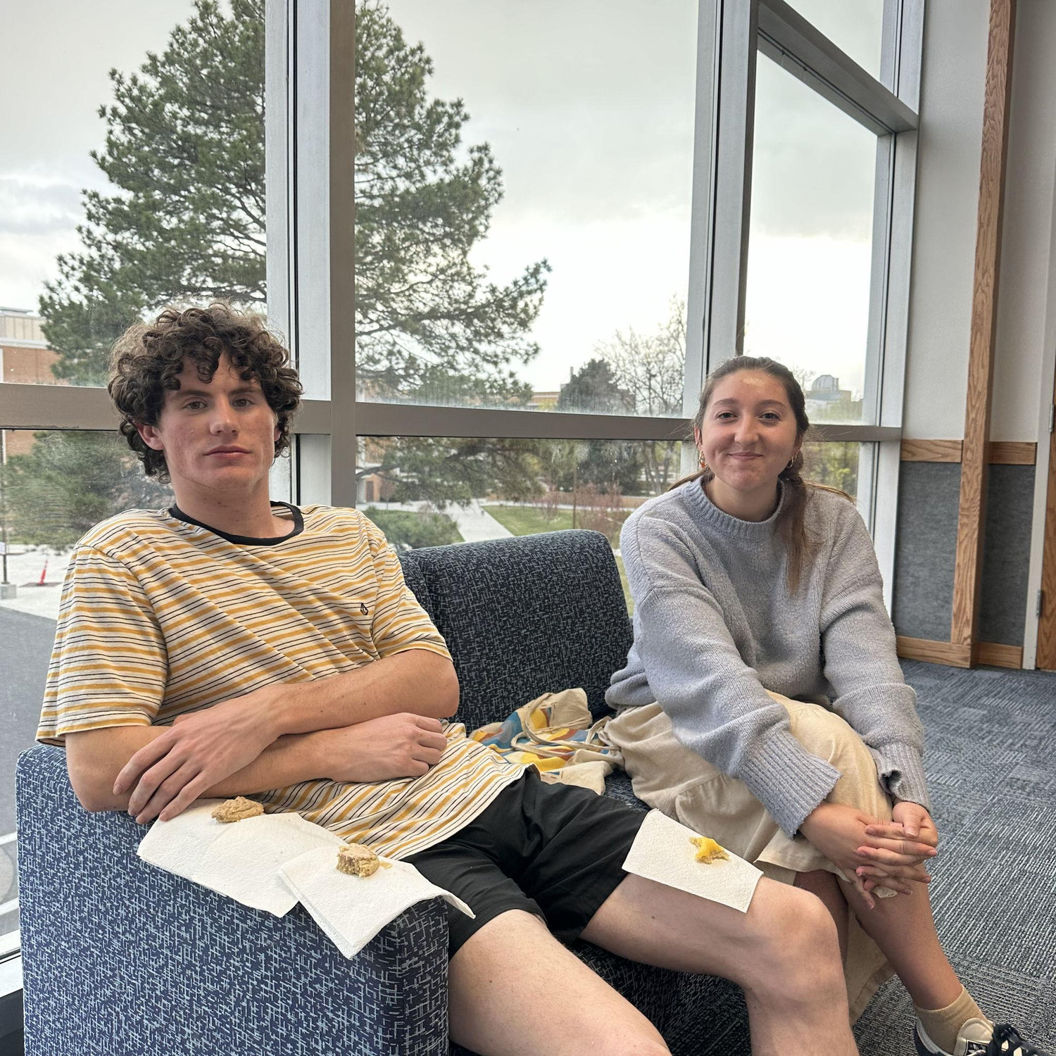 Hayden attended a relief society event with Rachel and me. After, we cleaned up the chairs so swiftly that someone asked us if we worked there.
