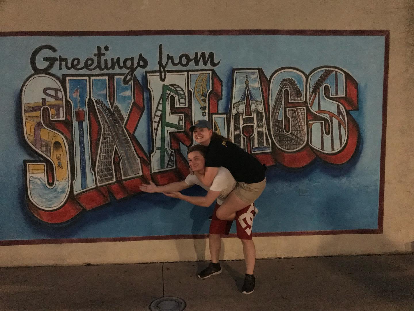 Grace's first time at Six Flags!
