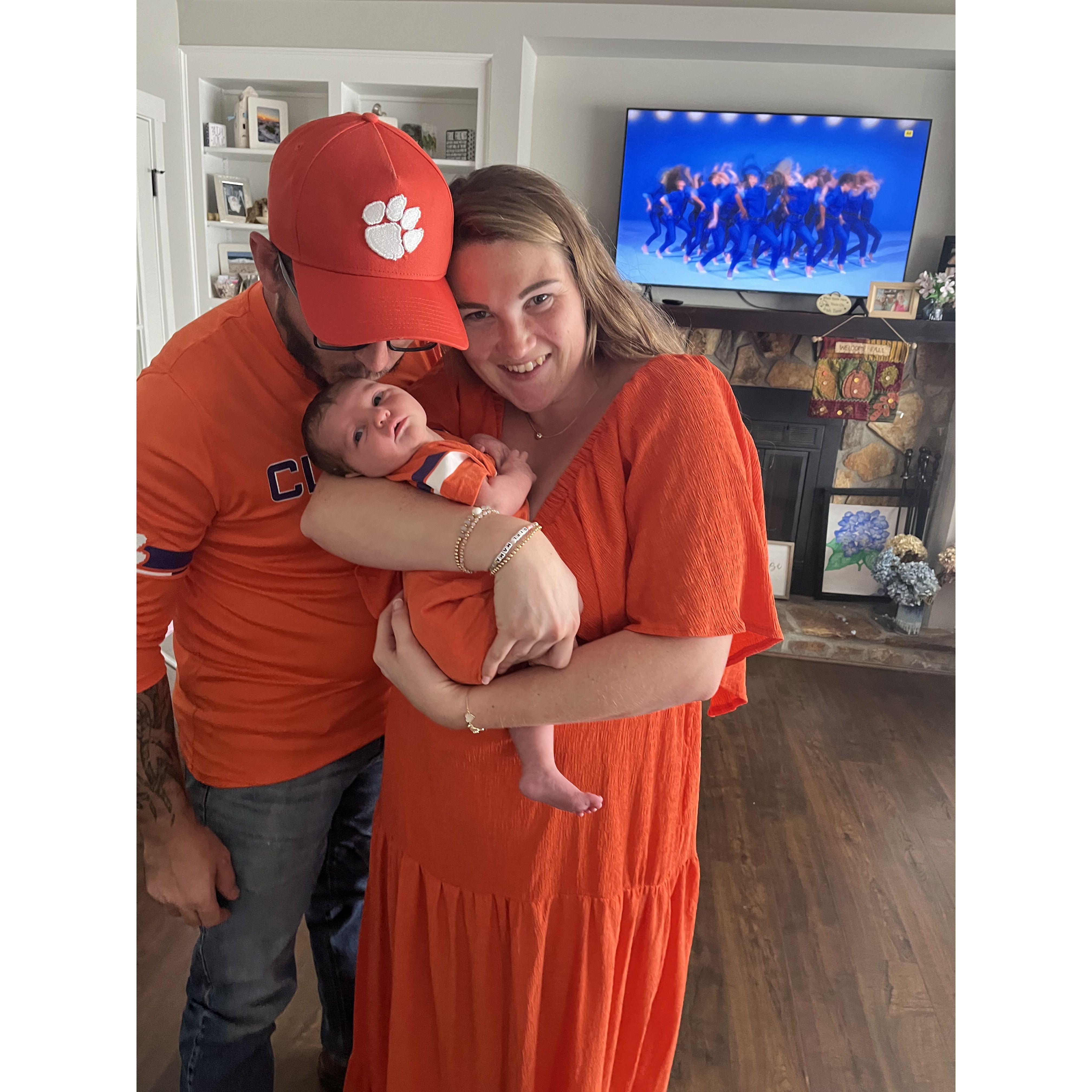 Willow's first Clemson football game. 08/31/2024