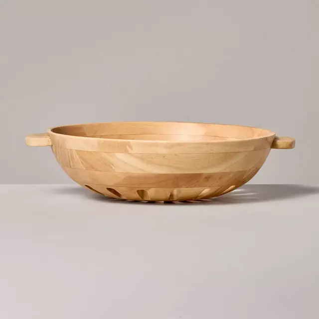 42oz Wooden Harvest Bowl Natural - Hearth & Hand™ with Magnolia