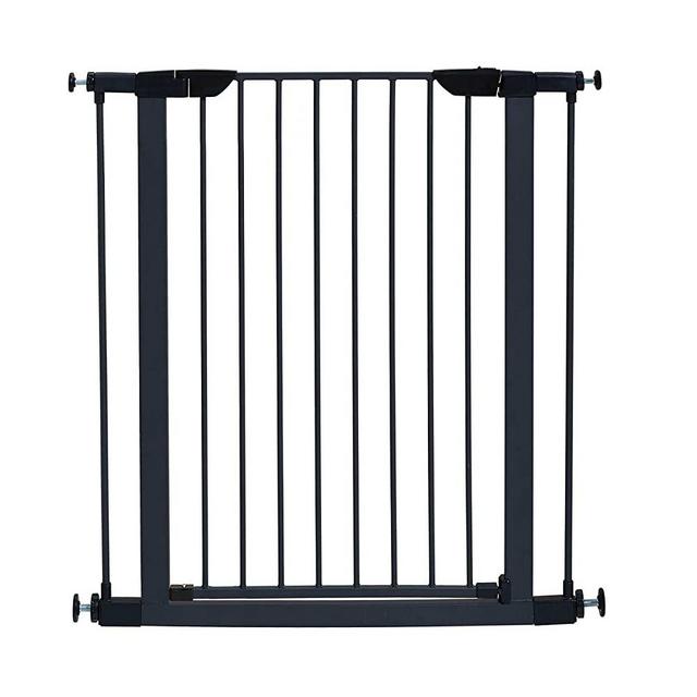 MidWest Homes for Pets Steel Pet Gate | Pet Safety Gate; 29" & 39" Tall in Soft White or Textured Graphite