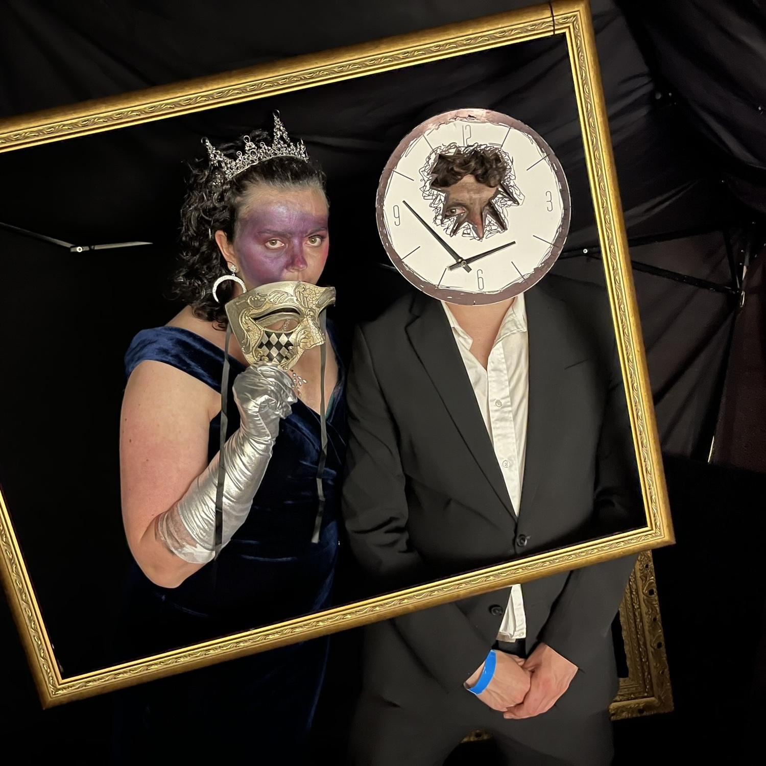 We never miss out on a chance for a costume. We’re pictured here at a surrealist costume ball!