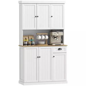 HOMCOM 71" Buffet with Hutch, Kitchen Pantry Storage Cabinet with Drawer - Macy's