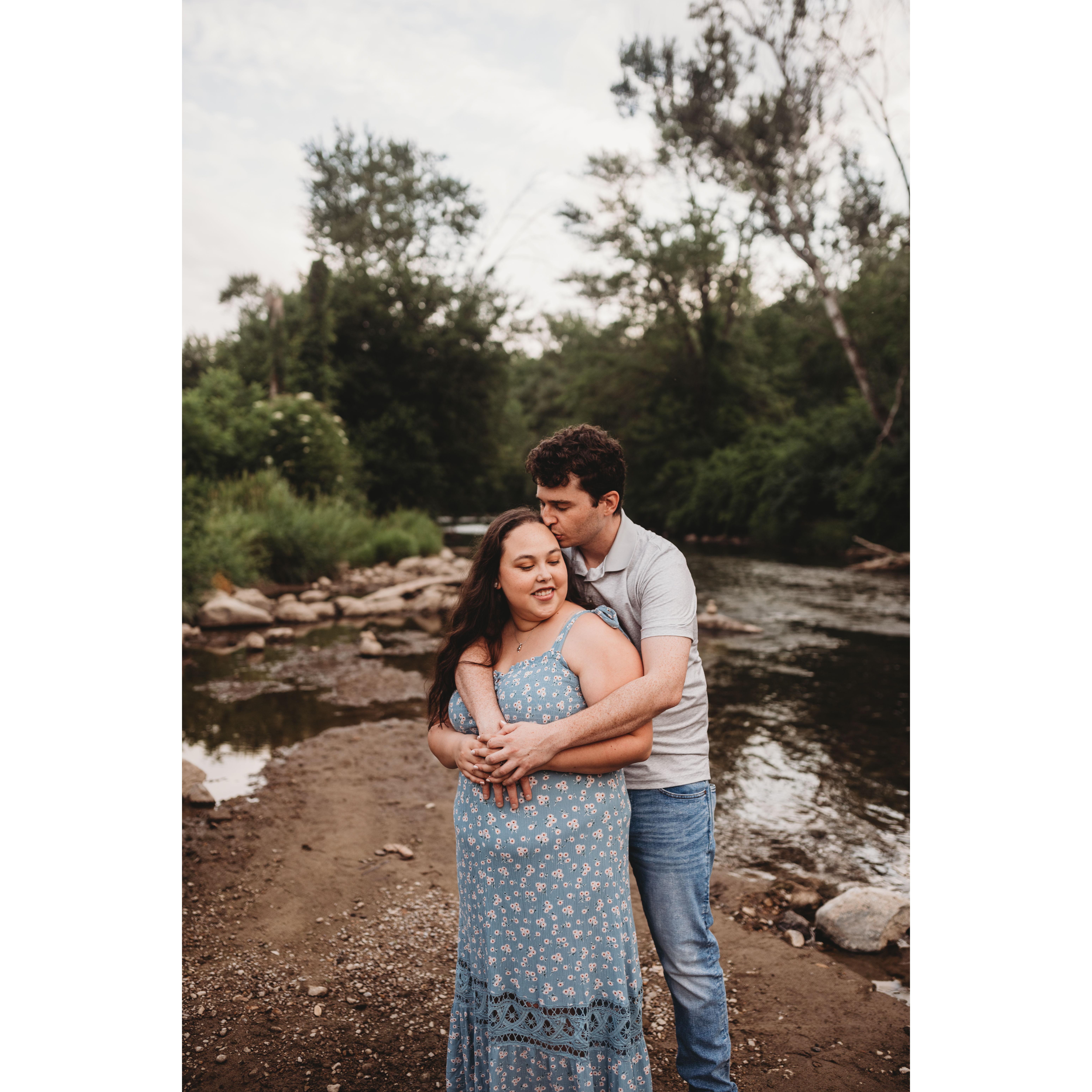 Engagement Photos at Yates Cider Mill July 2022