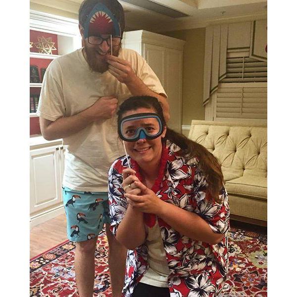 He's put up with a lot through the years. Including buying toucan swim trunks he then lost.