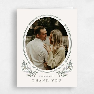 Dark Sage, Green Wedding Thank You - Heliconia Photo