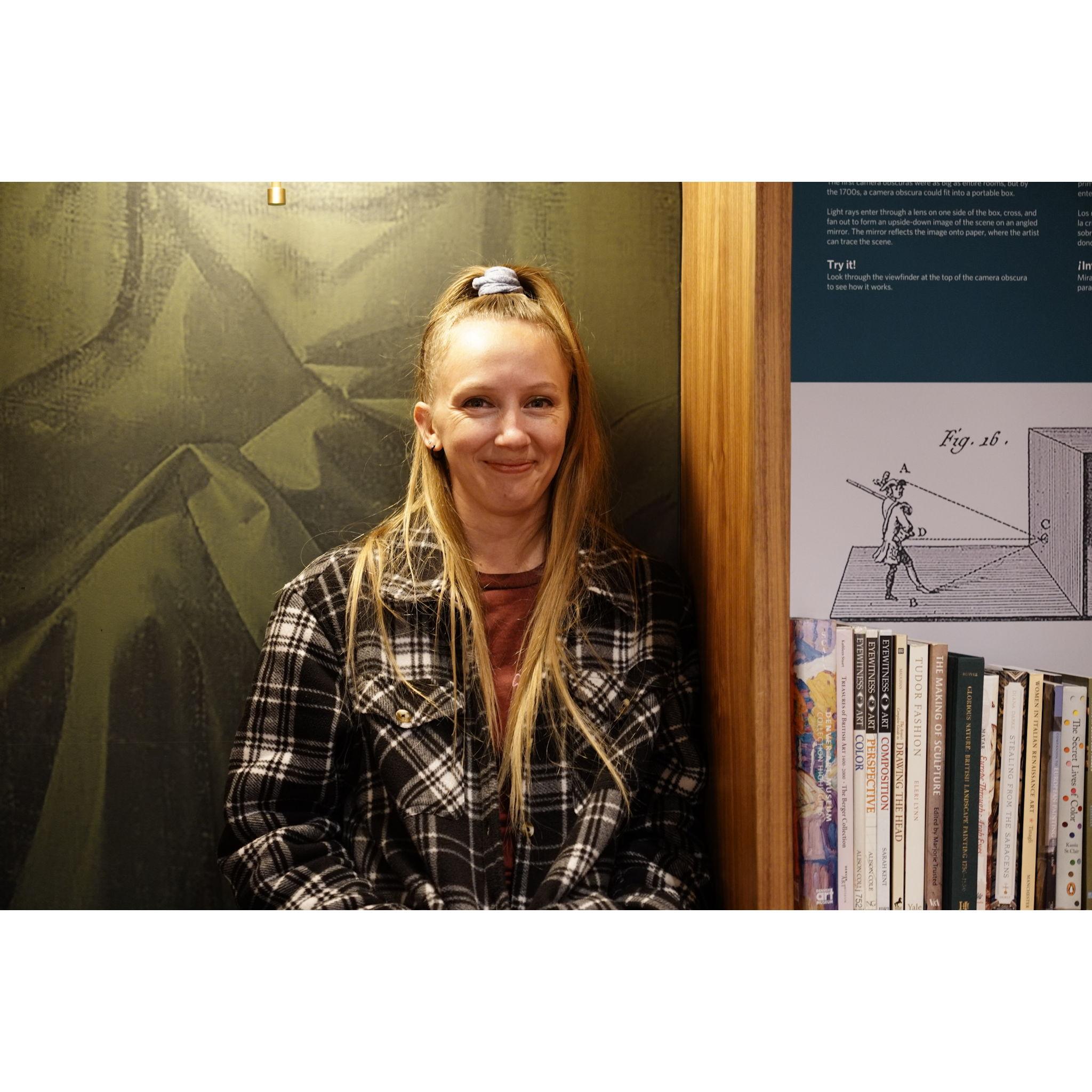 Stephen thinks she's cute. Hehe. 

#DenverArtMuseumOct2024