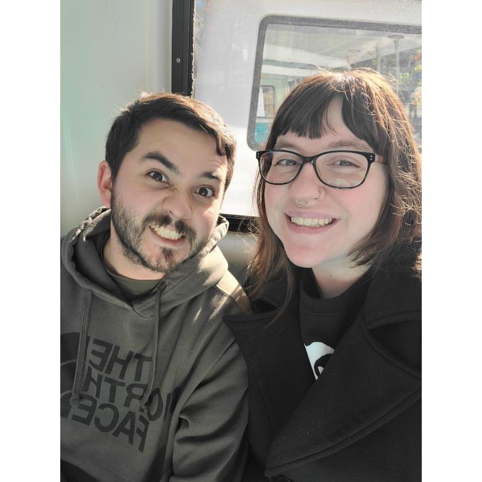 One of our favorite selfies together, November 2021.