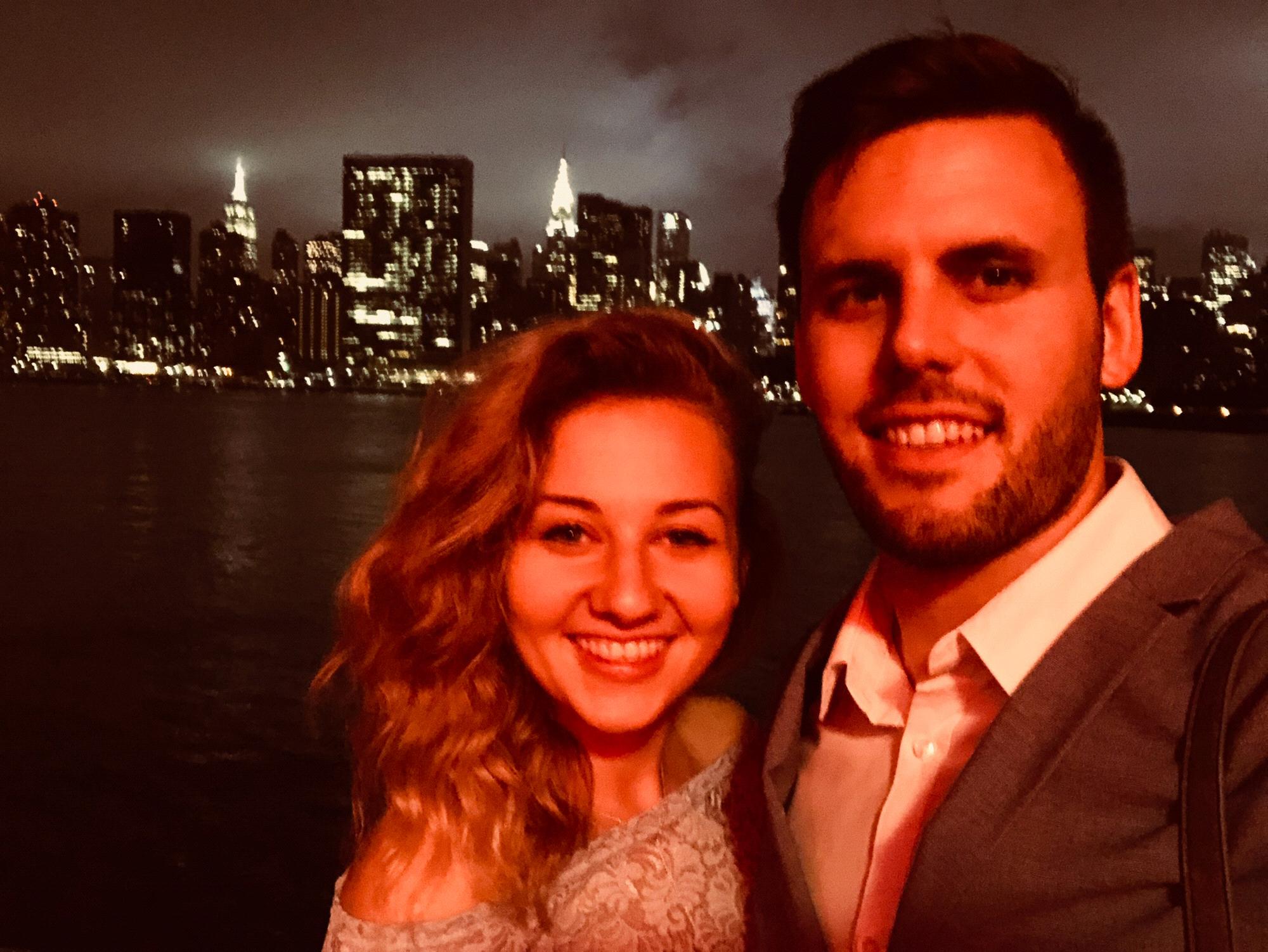 Maggie's 26th birthday in Long Island City under the Pepsi Sign