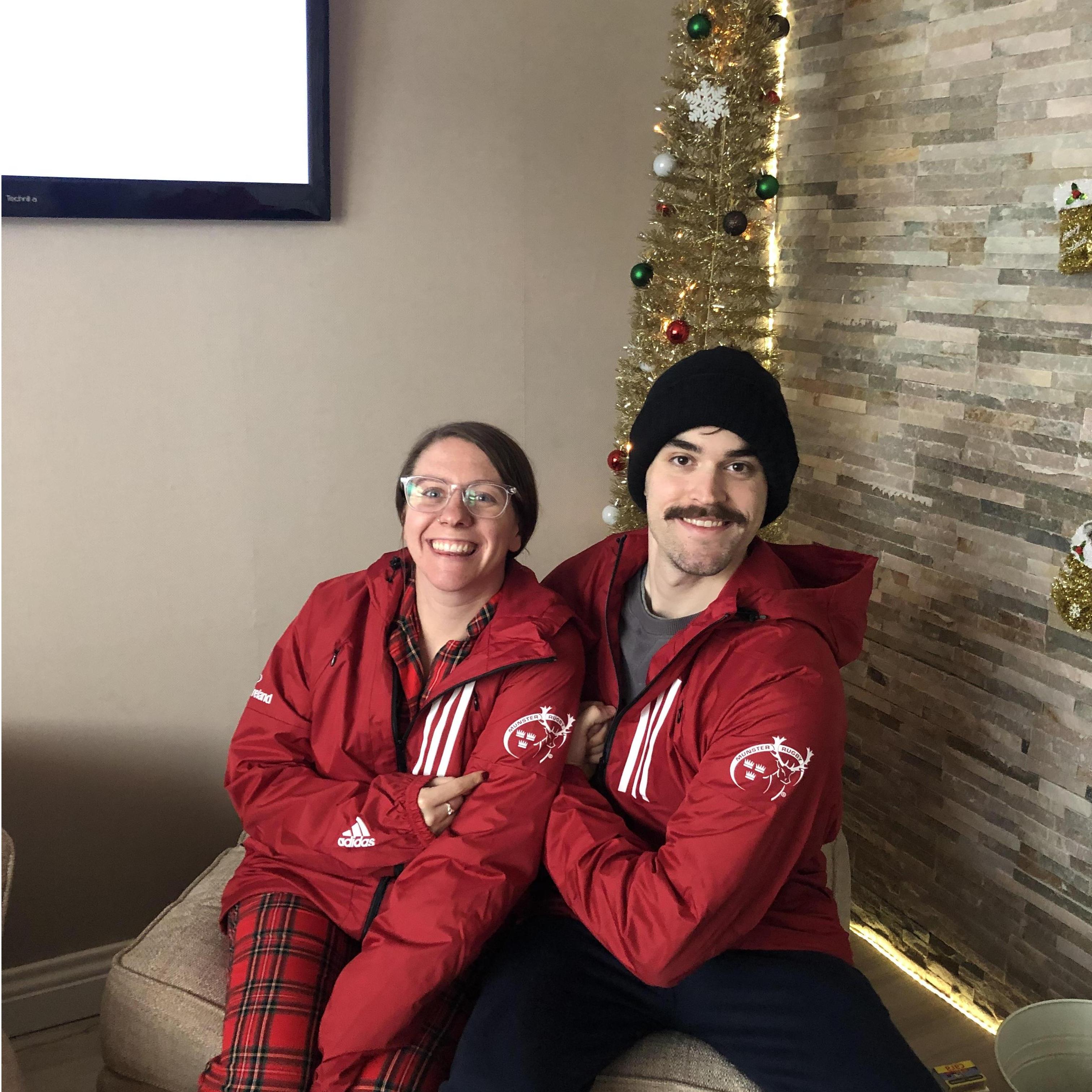 Representing Munster Rugby in Ireland. December 2019