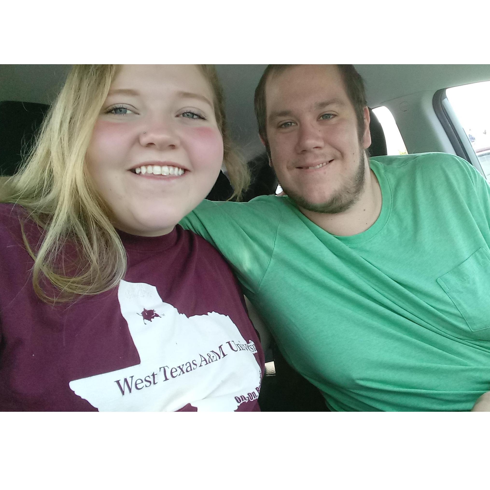 One of our first dates!
