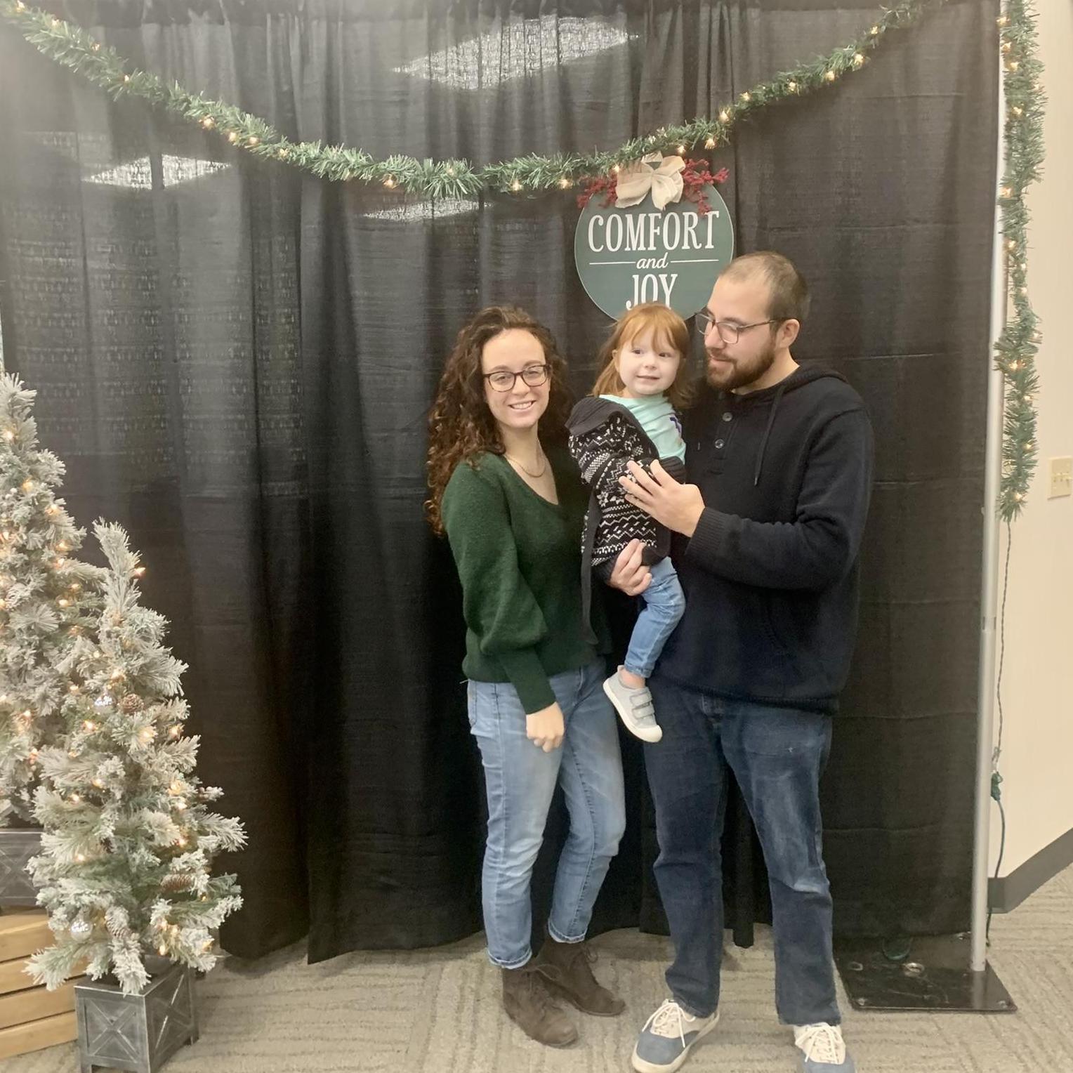 Family picture at church for Christmas Sunday.