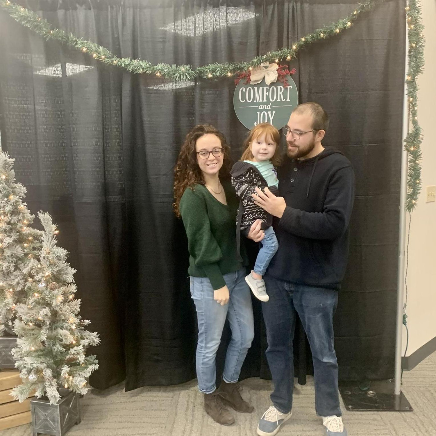 Family picture at church for Christmas Sunday.