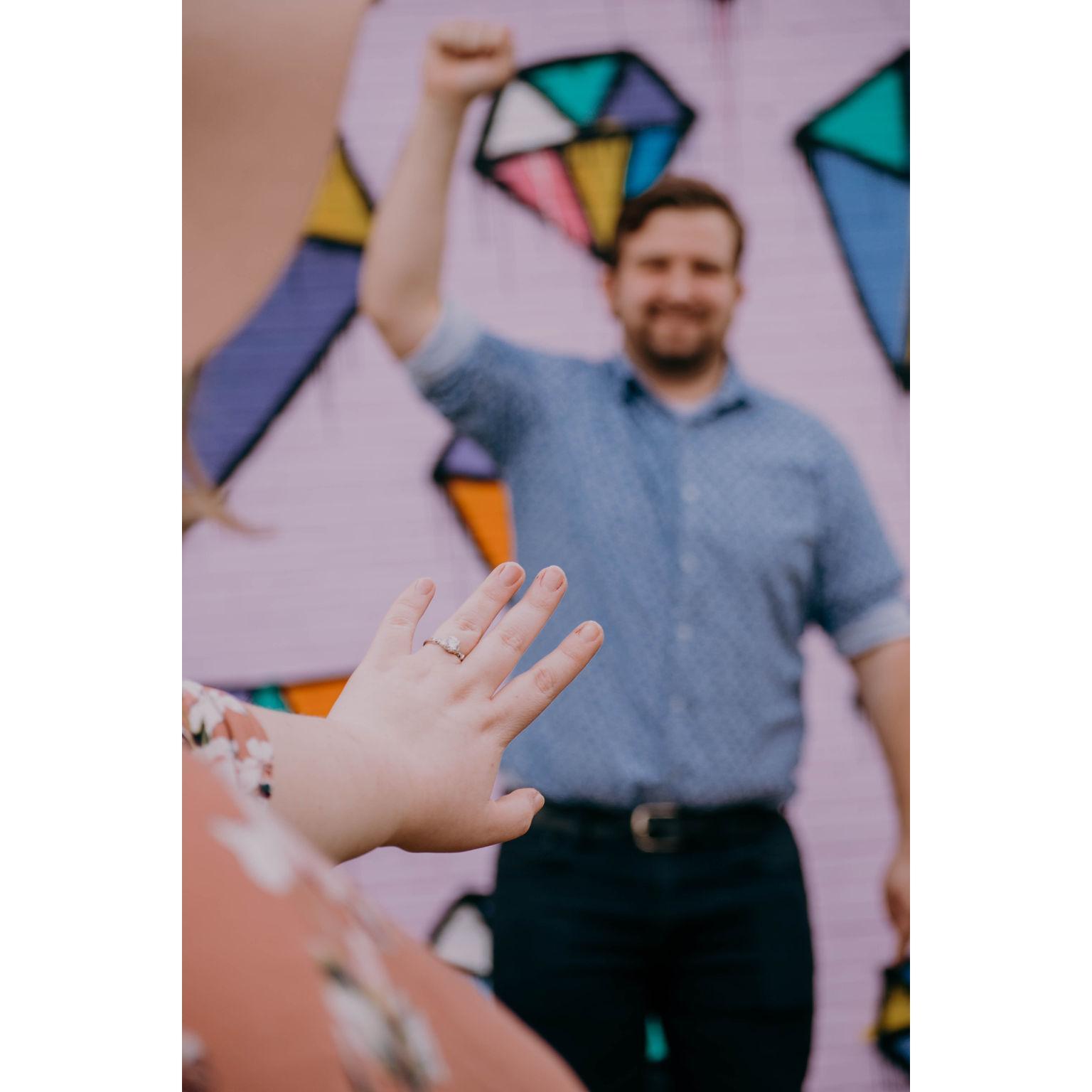 Michael is jumping for joy! 
Photo by: Lindsey Duncan Photography