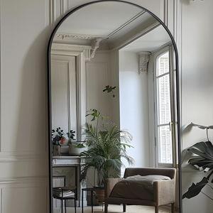 Antok Full Length Mirror, 71"x28" Floor Mirror, Floor Standing Mirror Freestanding Full Body Mirror with Stand for Bedroom, Hanging Mounted Mirror for Living Room Cloakroom, Black