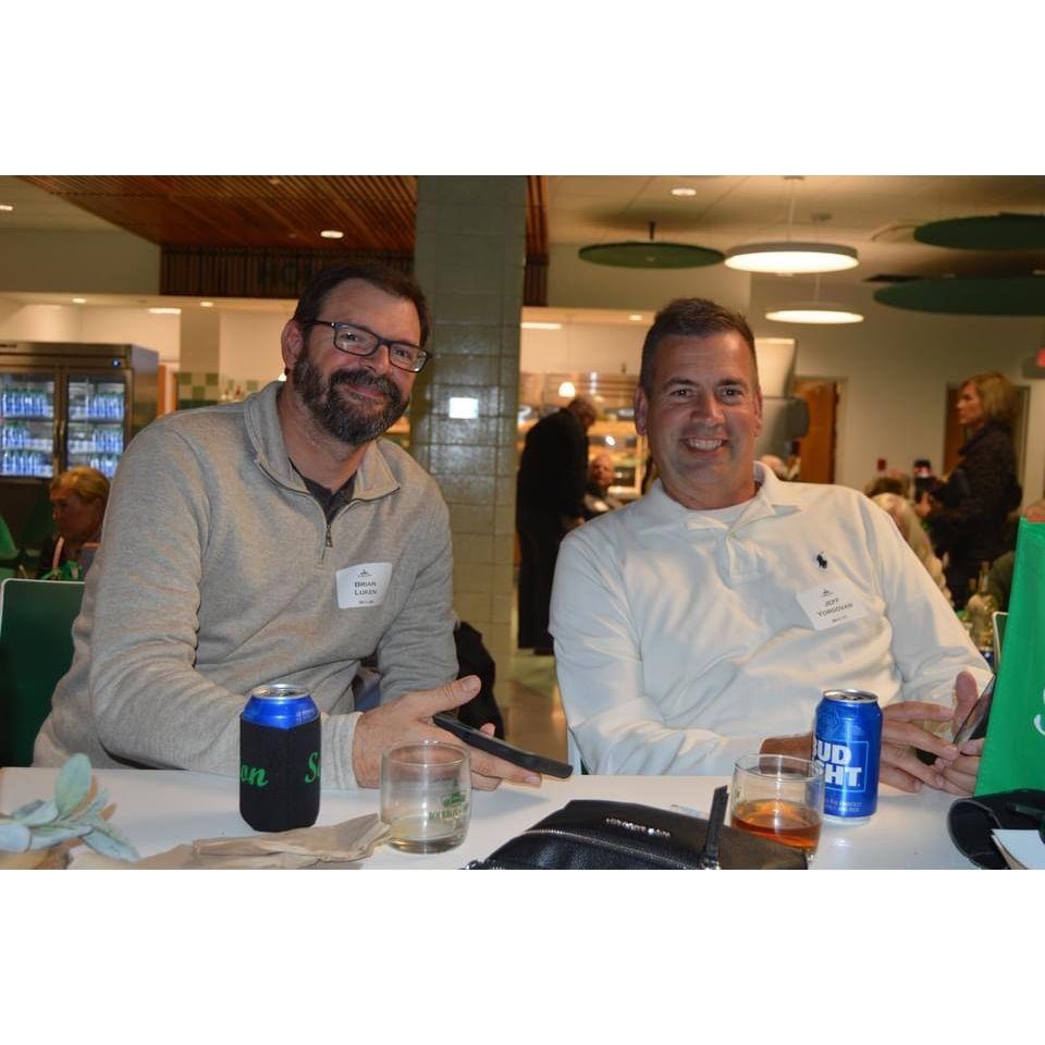 Brian & Stick at Seton's first annual Bourbon & Bites October 2021