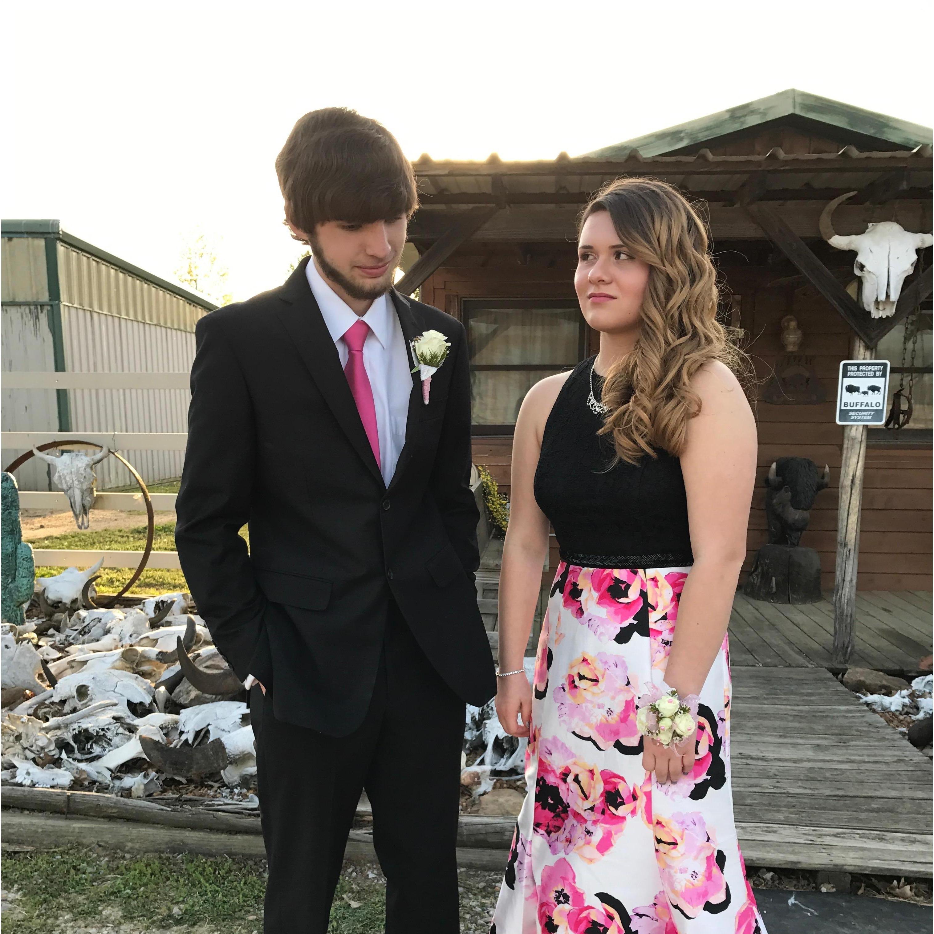 James has probably gotten this look a lot over the years! Prom 04/08/2017