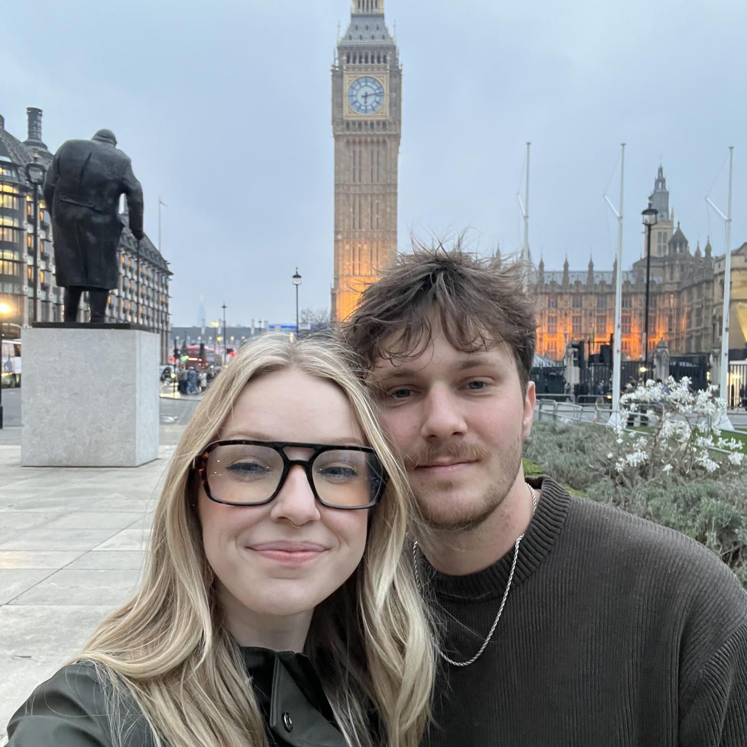 We took our first international trip one week after we got engaged! We loved London and cant wait to go back soon :)