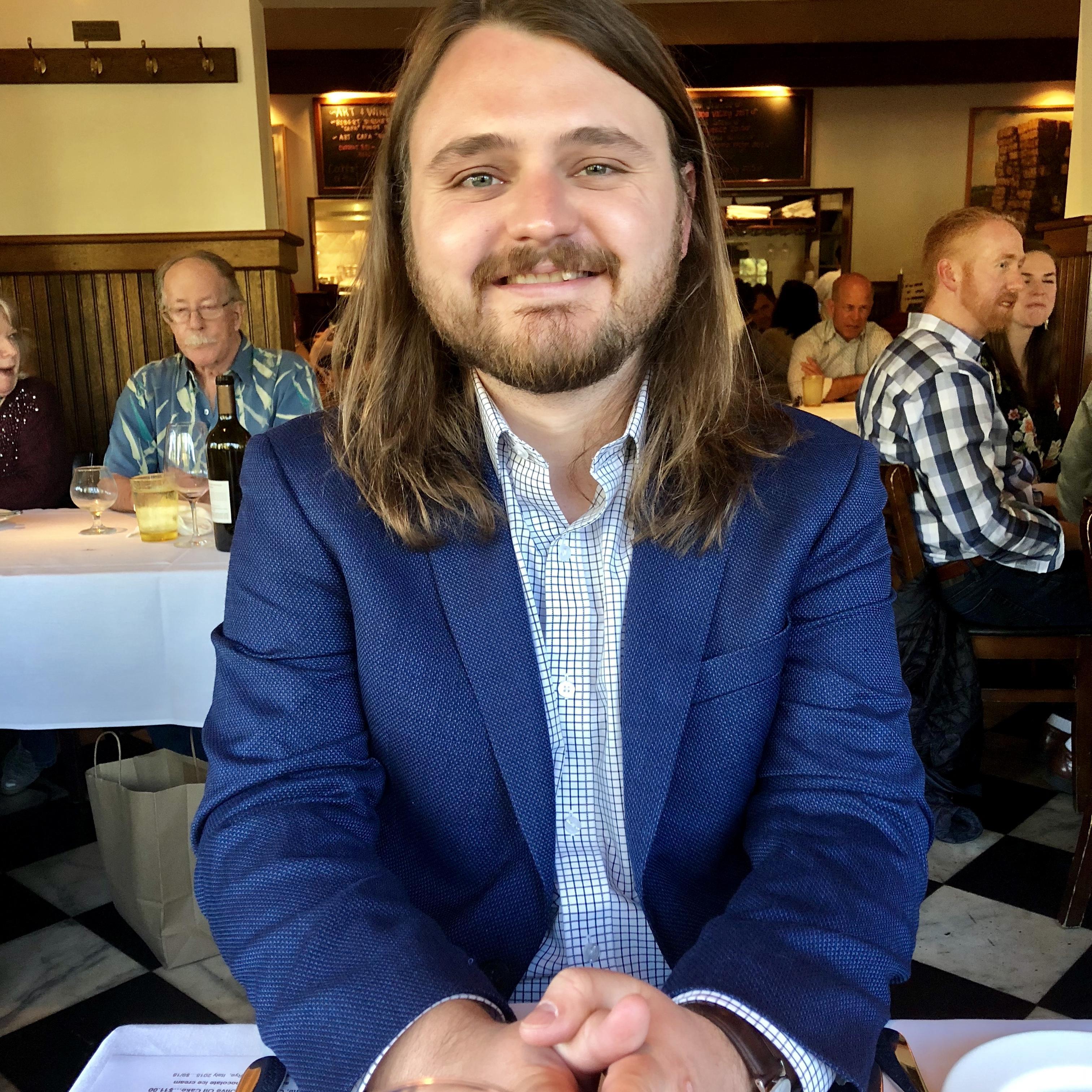 Post engagement dinner in Napa