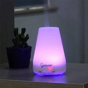 Qedertek 100ml Ultrasonic Aromatherapy Essential Oil Diffuser Portable Aroma Humidifier with 7 Colors Light Changing, Mist Mode Adjustment and Waterless Auto Shut-off Function(Stripe Surface) - Walmart.com