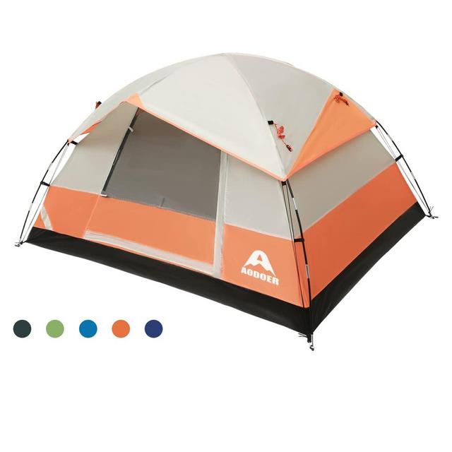 Camping Tent 2/4 Person - Family Dome Waterproof Backpack Tents with Top Rainfly, Ultralight Easy Set Up Small Tents with Carry Bag for 4 Season Hiking Glamping Beach Outdoor