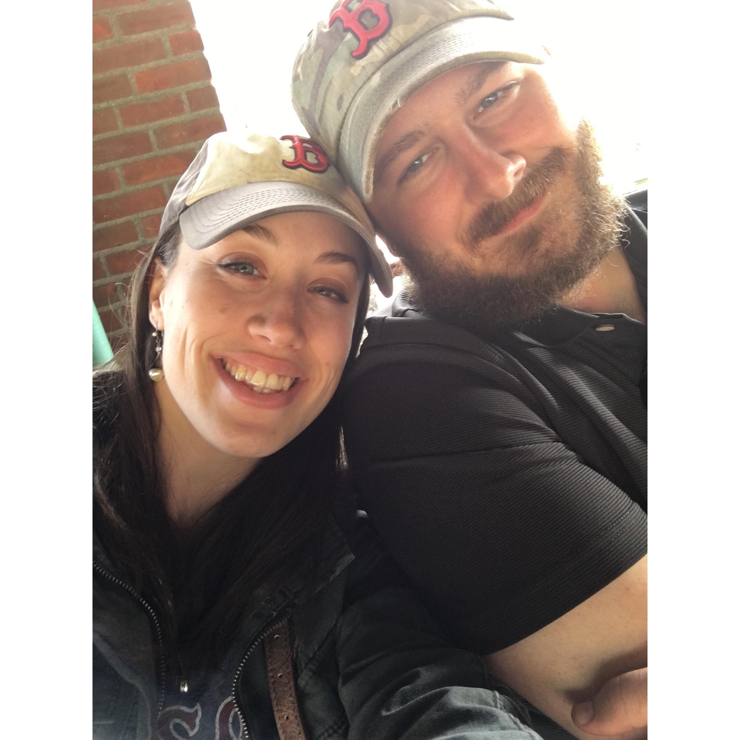 Enjoying a Boston Red Sox game at Fenway!
~2018