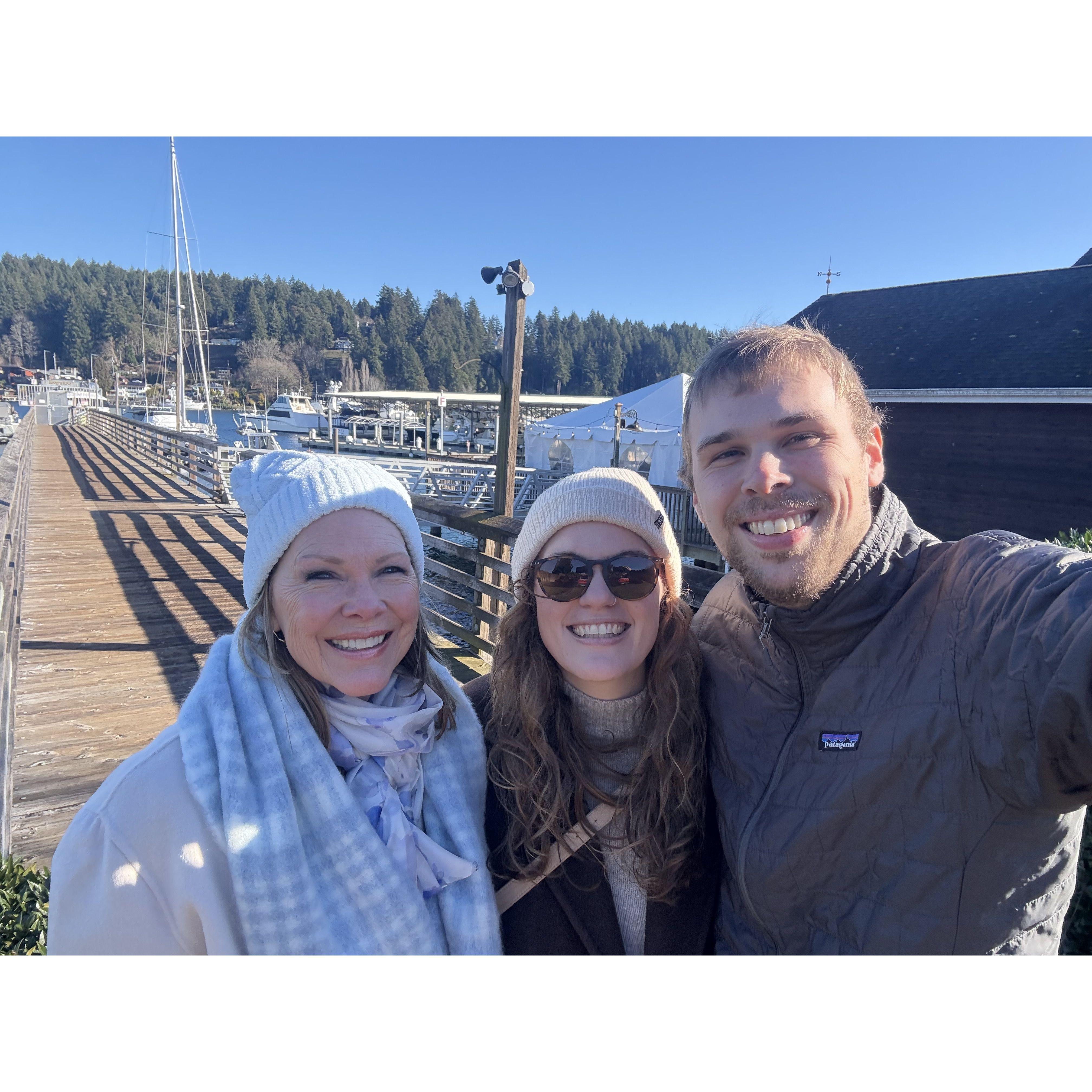 In Gig Harbor with Scott's mom, Ann
