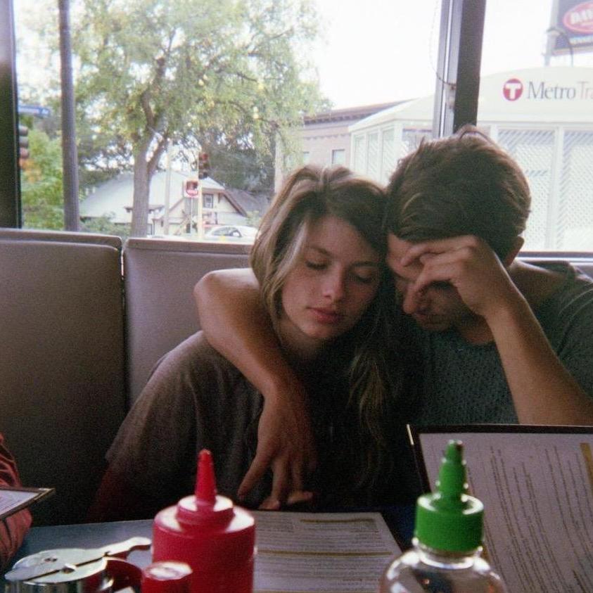 A hungover morning soon after we started dating in college, haha.