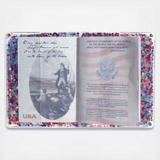Multi Confetti Passport Holder